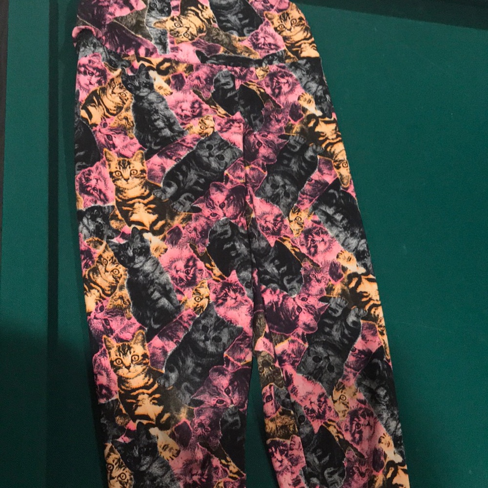 High waisted cat leggings